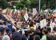 BJP and Congress workers clashed during the gherao of Rajiv Bhawan, hurling slippers, bottles, and pieces of wood at each other. Hindi news latest news khabargali 