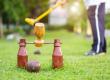 Woodball is a blast: A fun mix of golf and croquet, a free opportunity to play in Canada on July 25th. Outdoor sport: wooden ball, mallet, and excitement on the lush green grass. Jagdeep Sacha, President of the Woodball Association of Canada, Caledon, Canada.