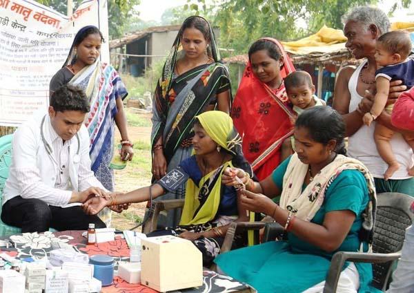 screening, treatment and medicines of villagers