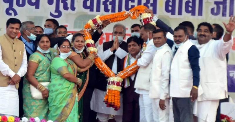 Baba Guru Ghasidas Jayanti, Satnami Samaj, Chief Minister Bhupesh Baghel, Urban Administration Minister Shiv Dahria, Bhilai Nagar MLA Devendra Yadav, MLA Bhuneshwar Baghel, Chhattisgarh, Khabargali,