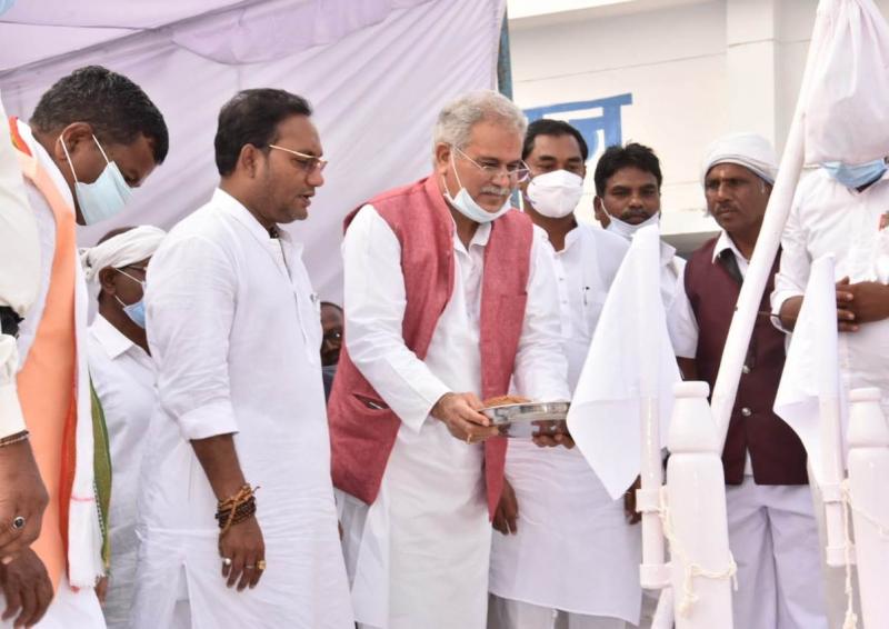 Guru Ghasidas Jayanti Celebrations, Chief Minister Bhupesh Baghel, Durg District, Patan, Chherchera, PHE Ministers Guru Rudra Kumar, Jait Khambha, Palo, Chhattisgarh, Khabargali