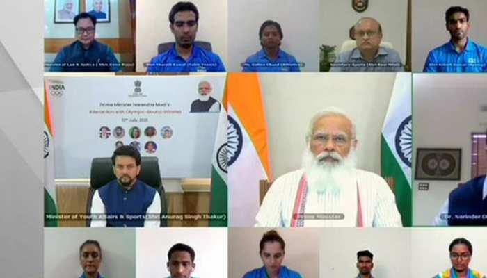 Tokyo Olympics, India, Prime Minister Narendra Modi, PV Sindhu, Badminton, Sania Mirza, Tennis, MC Mary Kom, Boxing, Saurabh Chaudhary and Elavenil Walrevin, Shooting, Dutee Chand, Athletics, Manpreet Singh, Hockey, Vinesh Phogat Wrestling, Sajan Prakash , swimmer, , Deepika Kumari and Praveen Jadhav, archery, Ashish Kumar, boxing, Manika Batra and Achanta Sharath Kamal, table tennis, Khabargali