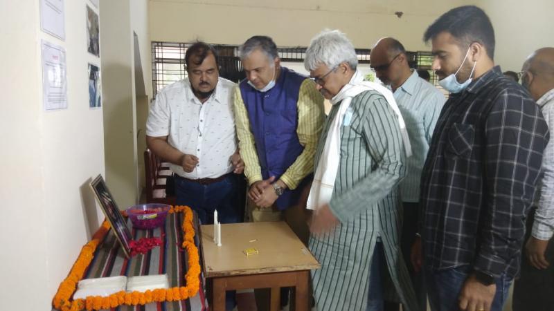 Kabir Shodh Peeth, photojournalist Danish Siddaki, photo exhibition, tribute meeting, political advisor to Chief Minister Bhupesh Baghel, Vinod Verma, Kunal Shukla, Rocky Daswani, Registrar of Journalism University, Anand Shankar Bahadur, Raipur, Chhattisgarh, Khabargali