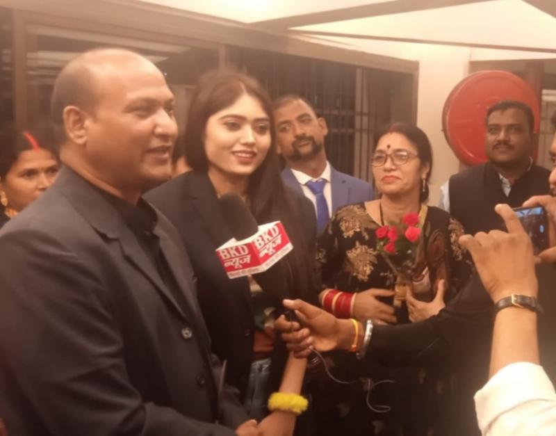 National Ex-Servicemen Organization, Kargil Diwas, Padmashree Phool Basan Bai, director and film star of Chollywood Shekhar Soni, heroine, Kajal Pandey, Raipur, Chhattisgarh, Khabargali