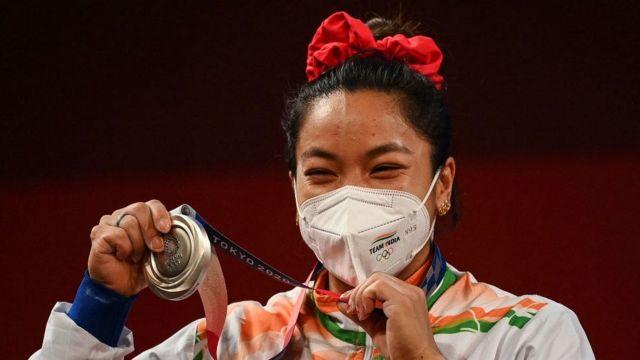 Mirabai Chanu, Weightlifting event, Tokyo Olympics 2021, Shooter Saurabh Chaudhary, PM Modi, Indian Olympic Association, India, Khabargali