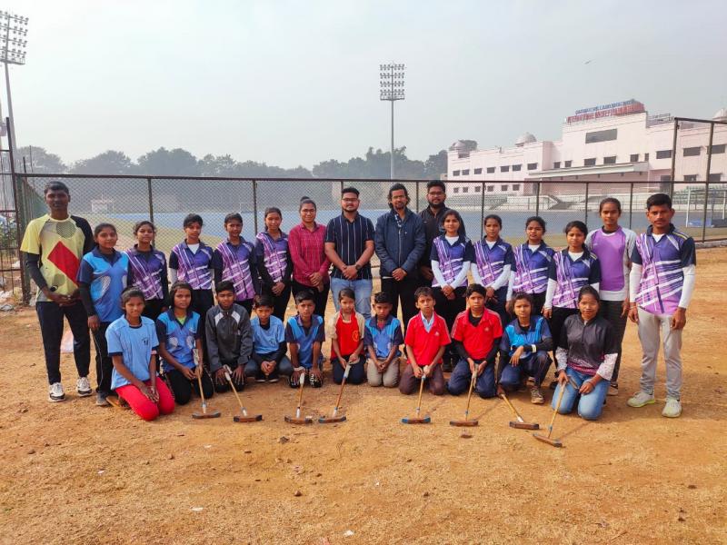 Cycle Polo Competition, Hemant Yadav, Prakash Sonawane, Geetanjali Thakur, Mandakini Yadav, Mehul Verma, Rohit Dhruv, Yogesh Sahu, Shubham Gurlwar, Coach Sandeep Sonawane, Raipur, Khabargali