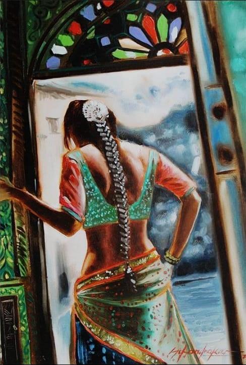 By Nutan Kala Sangam, Artwork, Painting Exhibition 2022, Watercolour, Oil Pastel, Oil Painting, Rajasthani Miniature Painting, Tangible and Abstract Art, Indira Kala Sangeet Vishwavidyalaya, Cartoonist and Editor of Cartoon Watch, Tryambak Sharma, National Award winning Chhattisgarhi filmmaker, Manoj Verma, Budhapara, Sangharsh Yadu, Khabargali