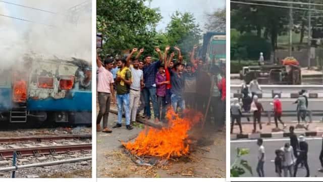 Violence in 15 states on Agneepath, from road to railway track, ruckus to markets, Narendra Modi government, reinstatement in army, Khabargali
