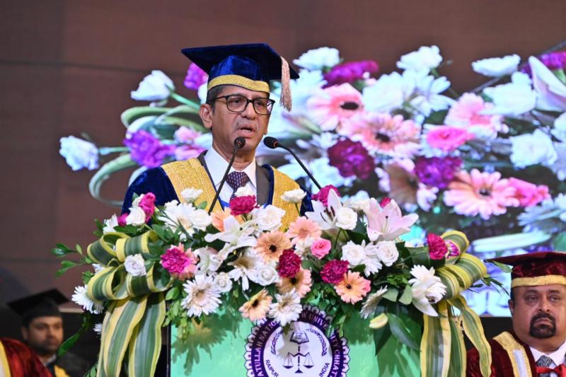 Hidayatullah National Law University, Fifth Convocation, Chief Justice of Supreme Court Justice N.  V. Ramana, Government of Chhattisgarh, Judicial Community, Khabargali