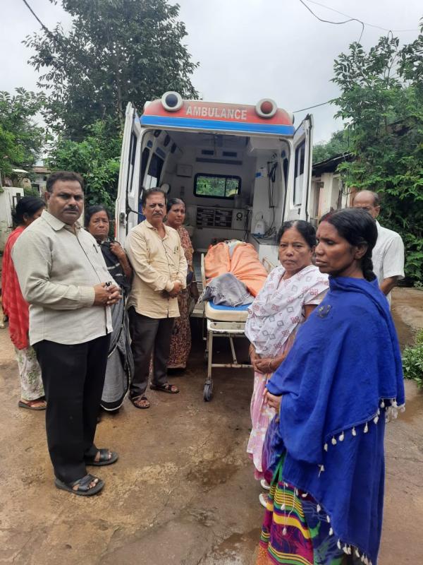 Vyas Bai Husband Jeevan Lal, Dehdan, Shavdan, Rajendra Nigam, President Kuldeep Nigam, Bimal Ghoshal, Parul Chakraborty, Arun Chakraborty, Old Age Home, Mana Camp, Raipur, Chhattisgarh, khabargali