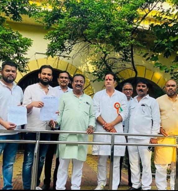 Ganesh Visarjan Tableau, MLA Vikas Upadhyay, State Congress Committee General Secretary Kanhaiya Agarwal, Nitin Thakur, Abhishek Kasar, Rahul Tiwari, Vimal Gupta, Manoj Goyal, Youth Congress, Raipur, Khabargali