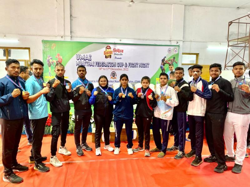 Raipur, Anita Singh Chauhan, fShubham Malviya, Bilaspur, Buddhadev, Balod, Shubham Nishad, won gold, Anees Memon, Lakhan Kumar Sahu, General Secretary, President, Chhattisgarh Amateur Muay Thai Association, Khabargali