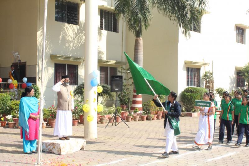 M.G. M. School, Gayatri Nagar, Raipur, Annual Sports Festival 2022-23, colorful inauguration, Father Thomas Jacob, Chhattisgarh, Khabargali