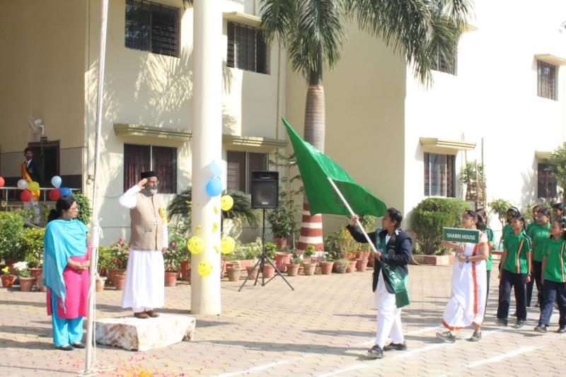 M.G.  M. School, Gayatri Nagar, Raipur, Annual Sports Festival 2022-23, colorful inauguration, Father Thomas Jacob, Chhattisgarh, Khabargali