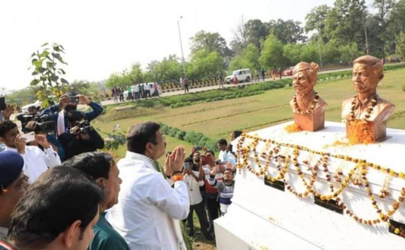 Freedom fighter Veer Ganesh Ram Upadhyay, statue installation, Chhattisgarh Commissionerate, 1857 Revolution, Jharsuguda Air Port of Odisha, freedom fighter Late Bihari Lal Upadhyay, Twelve Mountains, Raipur, Sambalpur, Chhattisgarh during British rule, khabargali