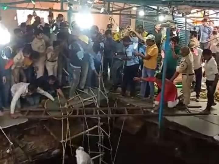 Big accident on Ram Navami in Indore, Kanyapujan, Bawdi Dhansi, Patel Nagar near Sneh Nagar, Shri Beleshwar Mahadev Jhulelal Temple, Havan,khabargali