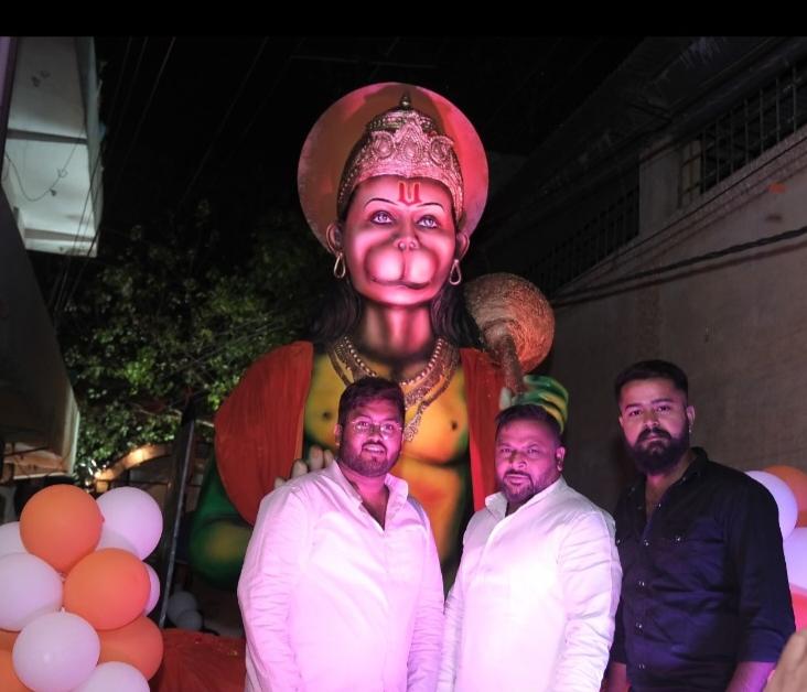 Veer Bajrangi's procession, Sushil Sunny Agarwa, President, Chhattisgarh Building and Other Construction Workers Welfare Board, South Assembly Constituency, Chhattisgarh Nagar's Ambedkar Chowk, Raipur, Chhattisgarh, Khabargali