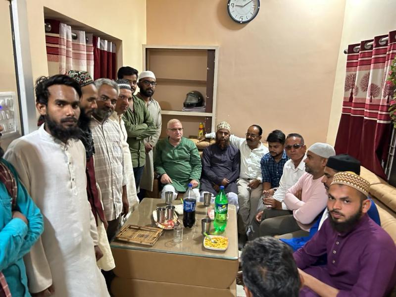 Idris Gandhi, chairman of the Urdu Academy, discussed the importance of Urdu in Lakhanpur, Chhattisgarh