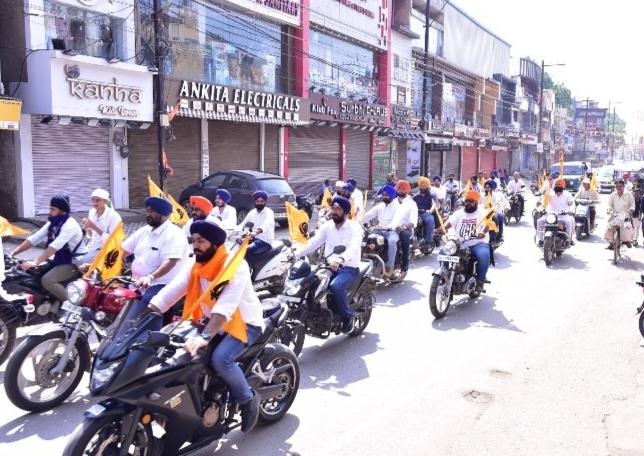 Great ruler Maharaja Jassa Singh Ramgarhia, 300th birthday, Sikhs, bike rally, Ramgarhia Sevak Sabha Raipur, Sardar Fakir Singh Muddad, saffron flag with Nishan Sahib, Red Fort, Takht Taus of Mughal ruler Shah Alam, Chhattisgarh, News, khabargali