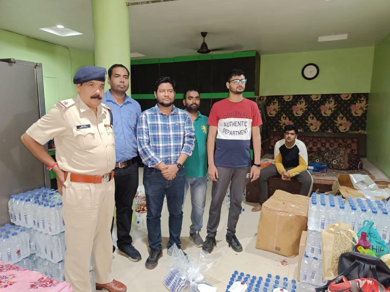 Blue Sky Aqua's label, illegal form, manufacturing of packaged drinking water, packing, ISI mark marked, Bureau of Indian Standards, Raipur, Chhattisgarh, Khabargali