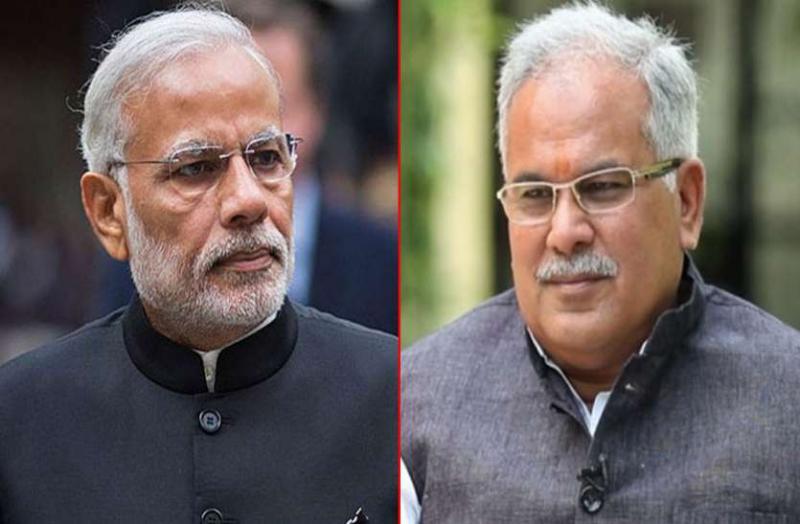 PM Modi-CM Baghel will share the stage together, five Union Ministers will also be involved, will gift 10 projects worth 7600 crores, Corona test of BJP leaders who shared the stage, 5 thousand police personnel will be deployed, Raipur, Chhattisgarh,khabargali