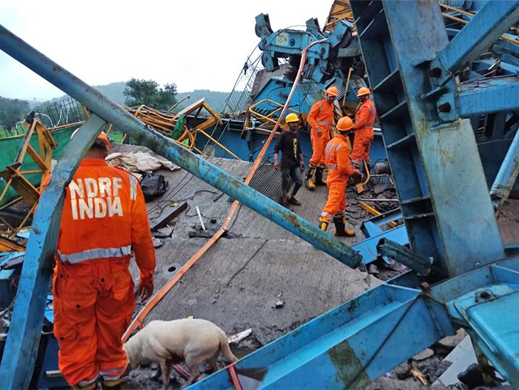 Terrible accident, 20 killed due to falling of girder launcher on Samriddhi Expressway, order for inquiry Thane district of Maharashtra, khabargali