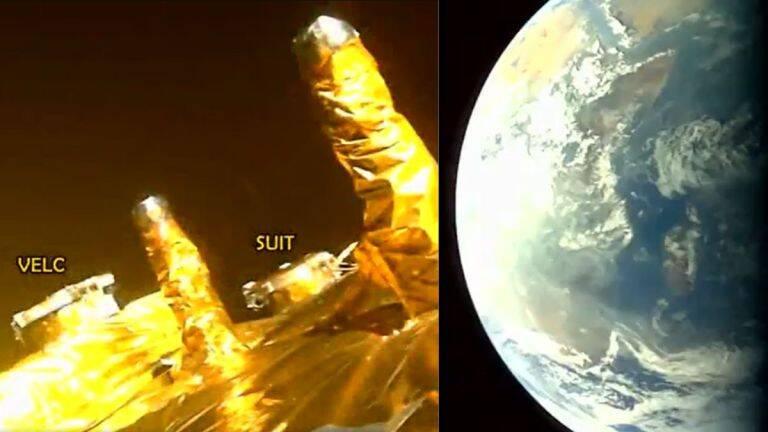 Surya Mission Aditya L1 took selfie and clicked beautiful picture of Moon and Earth, ISRO shared, Sun, Photosphere, Chromosphere, Sun's outermost layer, Indian Space Based Observatory, Indian Space Research Organisation, Khabargali