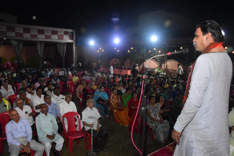 Former Cabinet Minister and Bharatiya Janata Party candidate Rajesh Munat, Public Relations Campaign, Raipur, Chhattisgarh, Khabargali