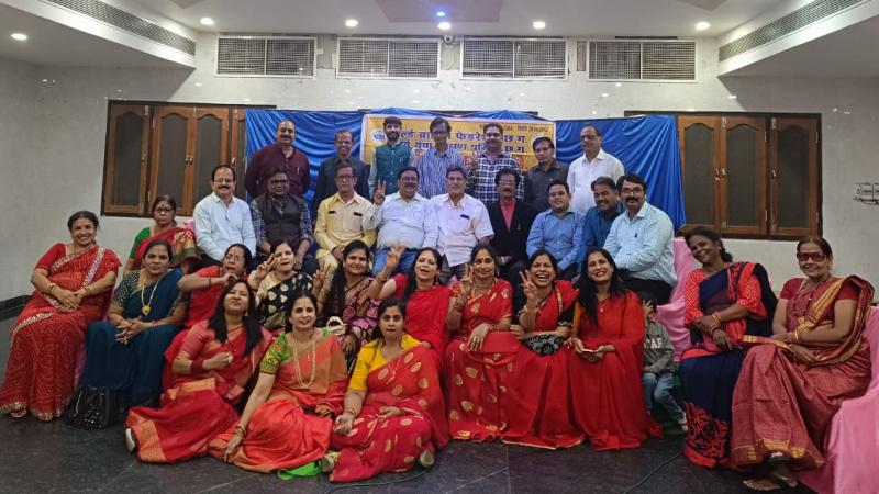 Social Activity Group of Sarv Yuva Brahmin Parishad, Diwali Milan Program, Arvind Ojha State President, World Brahmin Federation, Preeti Das Mishra, Women President Namita Sharma, Suresh Mishra, State Advisor Rajjan Agnihotri, General Secretary, Ajay Awasthi, Sunil Ojha, Mithilesh Richaria, Raipur, Chhattisgarh, Khabargali