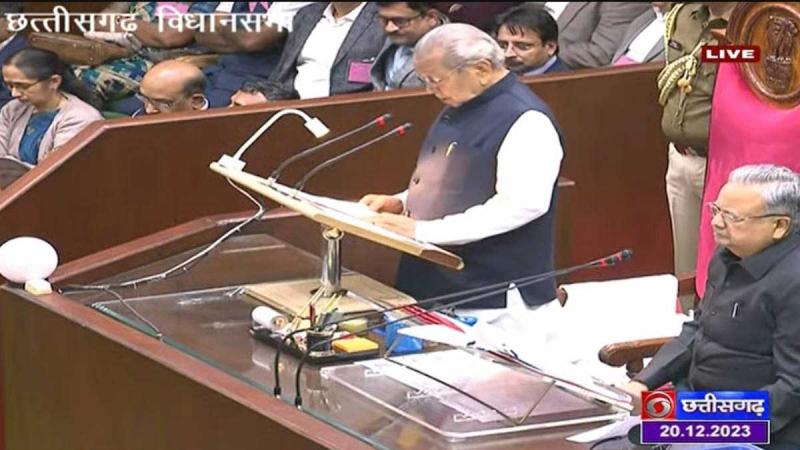 Proceedings of Chhattisgarh Assembly, discussion on supplementary budget, uproar over farmer suicide, work advisory committee, speeches of former Chief Minister Bhupesh, Governor Vishwabhushan Harichandan and supplementary budget, Khabargali.