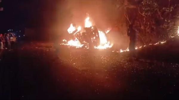 The bus turned into a ball of fire after hitting the dumper, 13 passengers were burnt alive, 14 seriously injured, Guna district of Madhya Pradesh, Chief Minister Mohan Yadav suspended the Regional Transport Officer and Chief Medical Officer, Khabargali