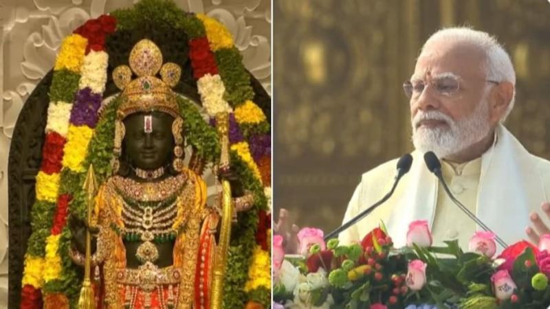 Shri Ram Lalla's life is consecrated in Ayodhya, Ram is not a dispute, Ram is the solution, Ram is the prestige of India, he is flow, not fire but energy, PM Modi, Prime Minister Narendra Modi, Khabargali