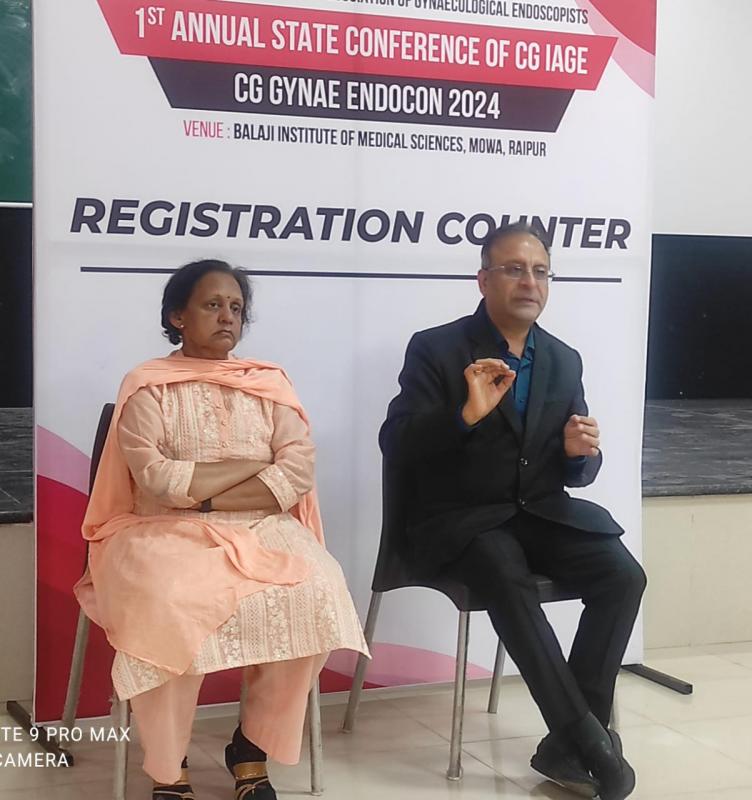 State Level Conference on Advances in Hysteroscopy - Attracting experts and delegates from across the country and abroad, the first annual state conference of CG IAGE concludes successfully, Dr. Manoj Chellani, Chhattisgarh, Khabargali