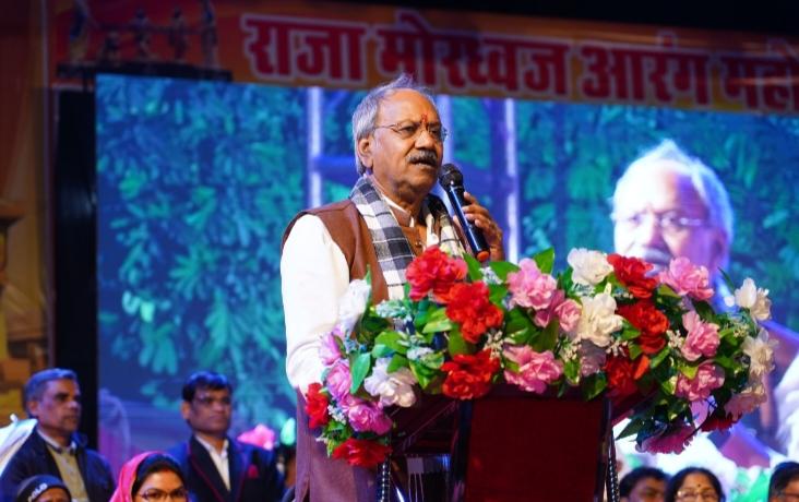 Arang, the city of charity, kindness, religion and spirituality, will now be known as Raja Mordhwaj City, Endowments and Culture Minister Brijmohan Aggarwal, MLA Guru Khushwant Saheb, MLA Anuj Sharma, Shri Krishna Kumar Bhardwaj, Rajendra Chandrakar, Mrs. Lakshmi Verma, Narang, Shri Kiran, Chhattisgarh, Khabargali