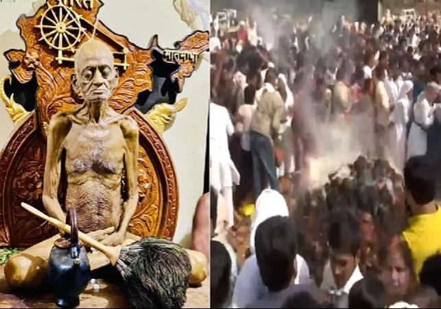 Jain monk Acharya Vidyasagar Ji Maharaj merges into Panchatatva, wave of mourning in the entire country After taking Samadhi, his body was left on Chandragiri mountain, one of the major religious gurus of Jain community, Dongargarh, Chhattisgarh, Khabargali