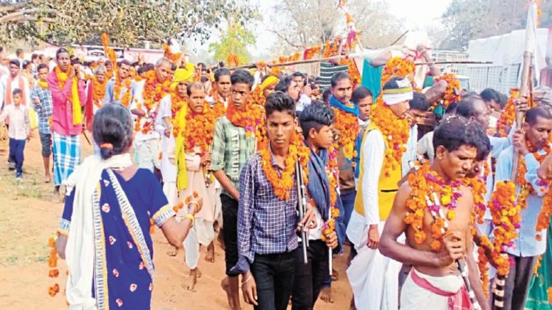 Bhootbeda fair in Chhattisgarh, Gods and Goddesses displayed bravery, Bhootbeda of Rajapadav area, about 32 kilometers from Mainpur, Chhattisgarh, Khabargali