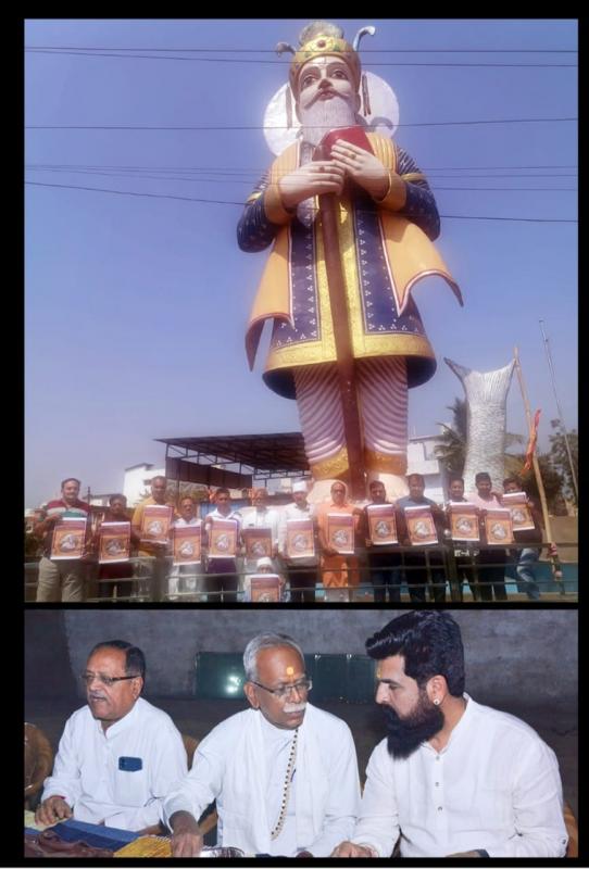 Swami Avimukteshwaranand Saraswati Ji Maharaj Prime Minister Shri Narendra Modi declared cow slaughter as the mother of the nation and ended cow slaughter in entire India, respected newly elected president of Chhattisgarh Sindhi Panchayat Shri Mahesh Daryani, Sant Sai Masand Sahib, Mayank Masand, spokesperson, Masand Sevashram, Raipur, Chhattisgarh. , Khabargali