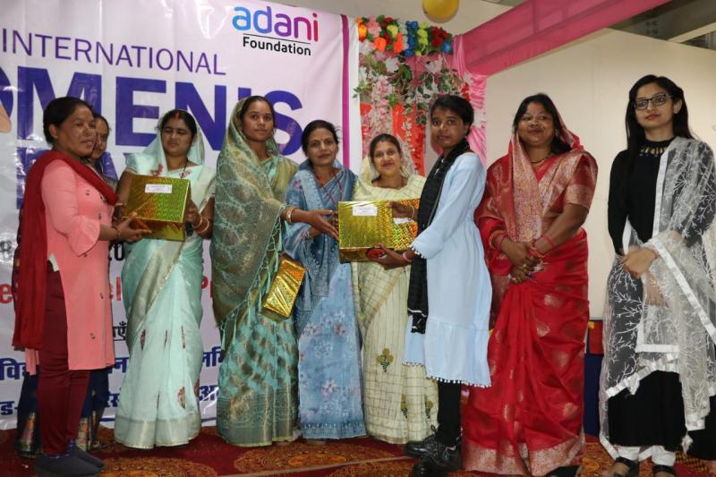 Women's Day celebration of Adani Foundation gave the message of empowerment, more than 300 women participated. Adani Skill Development Center located in Ambikapur, Udaipur block, Village Salhi, Chhattisgarh, Khabargali.