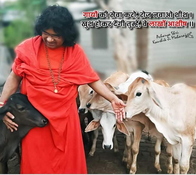 International Saint, Cow Sevak Most Revered Acharya Shri Kaushik, Ji Maharaj's arrival in Raipur tomorrow, Jagannath Temple, Bhagwat Katha event, divine discourse from the mouth of Maharaj Shri in Satsang Hall Gayatri Nagar, Ajay Bhagat's residence in Gayatri Nagar, Surbhi Janajagran Seva Samiti. , Shri Shiv Sai Hanuman Mandir, Gayatri Nagar, Chhattisgarh, Khabargali