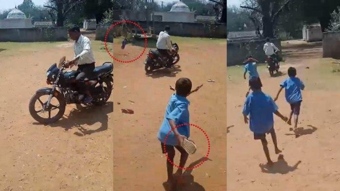 Children threw slippers and shoes at drunk teacher, Primary school Pallibhata of Bastar block, Chhattisgarh, Khabargali