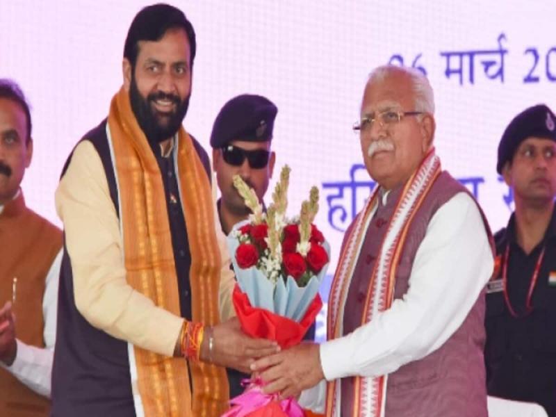 Naib Singh Saini is now the new CM of Haryana, Manohar Lal, Khabargali