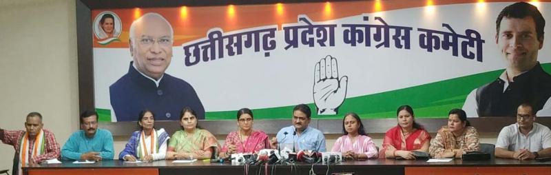 Responding to the allegations of former Congress national spokesperson Radhika Khera, Congress communication department president Sushil Anand Shukla spoke to journalists, Chhattisgarh, Khabargali