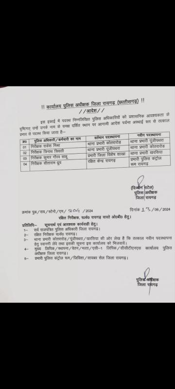 TRANSFER BREAKING: SP transferred many TIs, see the list... latest news  Hindi news big news transfer Breaking  