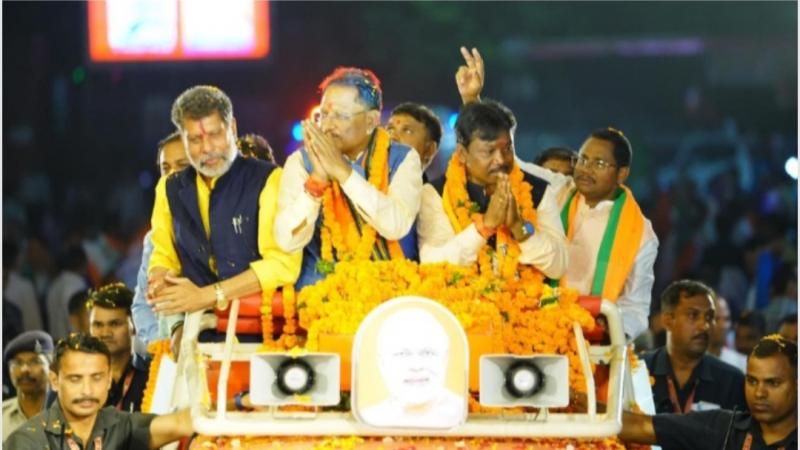 CM Vishnu Dev Sai became a super striker, his magic worked in other states including Chhattisgarh, the success rate of the election meetings of the Chief Minister was 100%, Lok Sabha elections, Chhattisgarh, Khabargali
