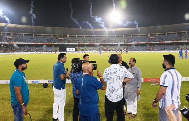 Arun Sau came to watch the final match of Chhattisgarh Cricket Premier League, said this for the cricketers... raipurnews cg news ccpl khabargali