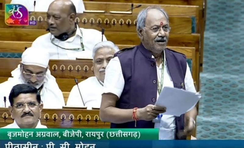 In Lok Sabha, MP Brijmohan Agrawal raised questions on increasing coal production in the country and reducing imports, CIL and SCCL are also working to increase domestic production, ACQ has been increased to 100 percent in many cases, Chhattisgarh, Khabargali