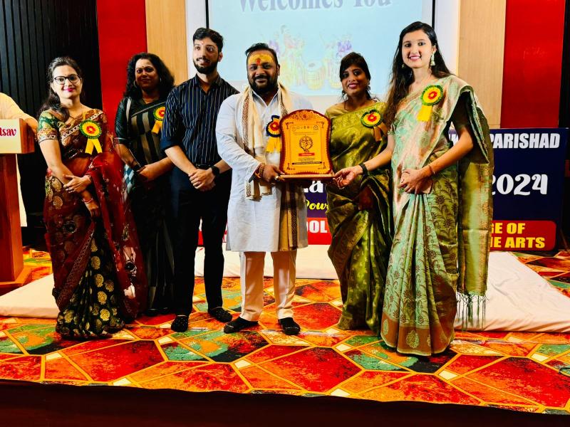 4 day program of Jhoom Tarana Festival by Krishna Public School and its group, Sushil Sunny Agarwal, former president of Chhattisgarh Building and Other Construction Workers Welfare Board, Raipur, Chhattisgarh, Khabargali