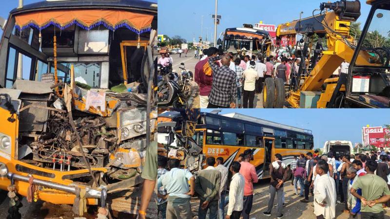 Bus full of soldiers meets with accident, 15 soldiers injured in accident जवानों से भरी बस दुर्घटनाग्रस्त, हादसे में 15 जवान हुए घायल cg news latest news cg hindi news chhattisgarh news khabargali