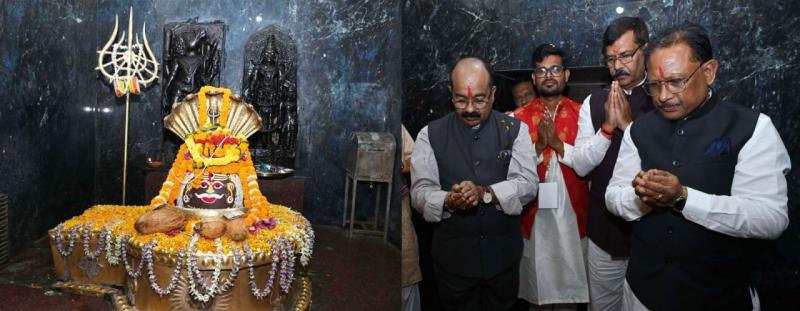 Our cultural and religious traditions also bring joy in life, Chief Minister Sai participated in Kartik Punni Mela at Mahadev Ghat, Raipur, On the occasion of Kartik Purnima, Chief Minister Shri Vishnu Dev Sai reached Mahadev Ghat on the banks of the holy Kharun river in the capital Raipur and took darshan of Shri Hatkeshwar Mahadev and Maa Kali, Chhattisgarh, Khabargali