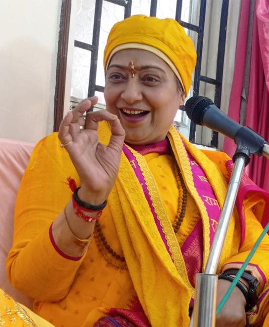 The so-called people living in relationships are breaking all limits today - Didi Maa Mandakini, know from the character of Ram what is love, dignity, religion and sentiments, Ramcharit Manas is the life philosophy of entire Sanatan Dharma, Shri Ram Katha Gyan Yagna in Sindhu Bhawan, Raipur, Chhattisgarh, Khabargali
